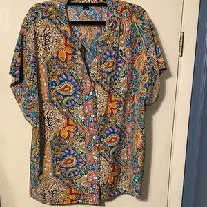 Colorful Paisley Women's Blouse